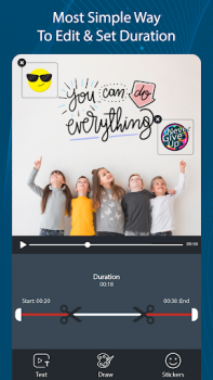 Scaricare Aggiungi testo al video Lettori ed editor video per Android Screenshot 2