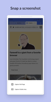 Scaricare Vivaldi Browser Snapshot Comunicazione per Android Screenshot 6