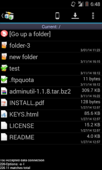 Scaricare AndFTP (your FTP client) Strumenti per Android Screenshot 2