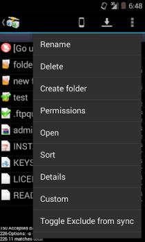 Scaricare AndFTP (your FTP client) Strumenti per Android Screenshot 5