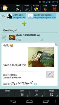 Scaricare ProfiMail Go - email client Comunicazione per Android Screenshot 4