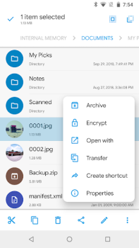 Gestore file Solid Explorer