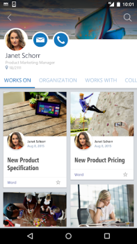 Scaricare Office Delve Lavoro per Android Screenshot 4
