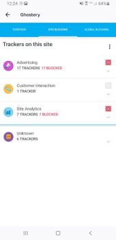 Scaricare Ghostery Privacy Browser Lavoro per Android Screenshot 2