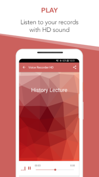 Scaricare Voice Recorder HD Musica e audio per Android Screenshot 3