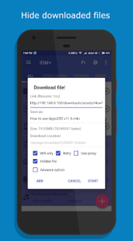 1DM: browser e downloader