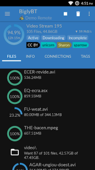 Scaricare BiglyBT - Downloader Torrent Strumenti per Android Screenshot 2