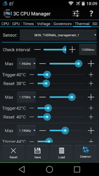 Scaricare 3C CPU Manager (root) Strumenti per Android Screenshot 4