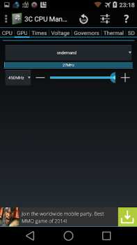 Scaricare 3C CPU Manager (root) Strumenti per Android Screenshot 6