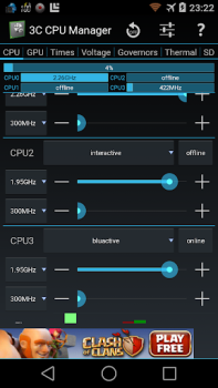 Scaricare 3C CPU Manager (root) Strumenti per Android Screenshot 7
