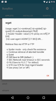 Scaricare BusyBox for Android Strumenti per Android Screenshot 4