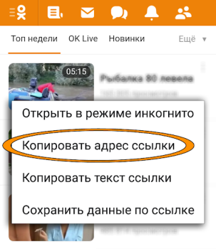 Scaricare OK.ru Загрузка видео - Скачать Intrattenimento per Android Screenshot 2