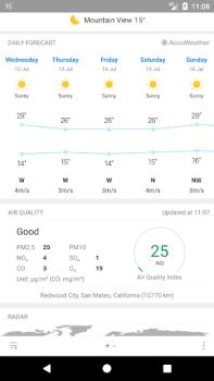 Scaricare Weather Mate (Weather M8) Meteo per Android Screenshot 3