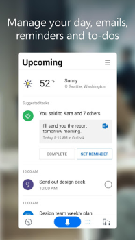Scaricare Microsoft Cortana Lavoro per Android Screenshot 2