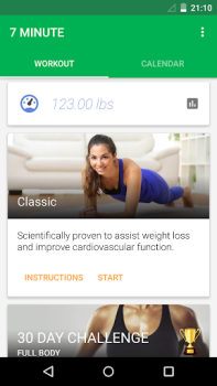 Scaricare 7 Min Workout Allenamento Salute e fitness per Android Screenshot 2