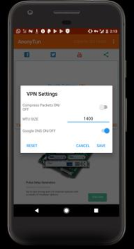 Scaricare AnonyTun Strumenti per Android Screenshot 3