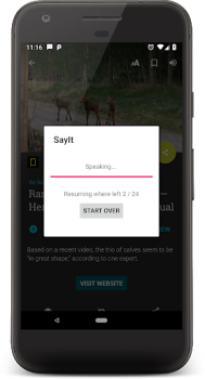 Scaricare SayIt: Leggere con le orecchie Strumenti per Android Screenshot 3