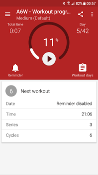 Scaricare Allenamento addominali A6W Salute e fitness per Android Screenshot 3