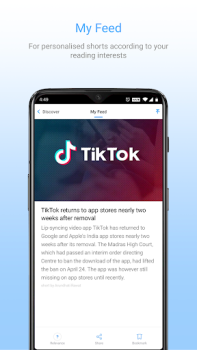 Scaricare Inshorts - News in 60 words Notizie e riviste per Android Screenshot 6