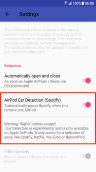 Scaricare AirBattery Musica e audio per Android Screenshot 5