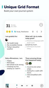 Scaricare Grid Diary - Journal, Planner Stile di vita per Android Screenshot 3
