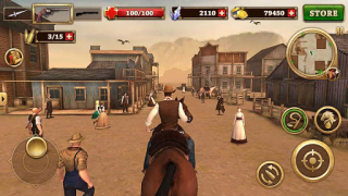 Scaricare Ovest Combattente West Gunner Azione per Android Screenshot 2