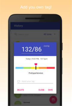 Scaricare Diario Pressione del sangue Salute e fitness per Android Screenshot 4