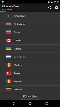 Scaricare Hideman Free VPN Strumenti per Android Screenshot 2