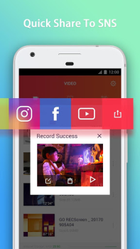 Scaricare GO Recorder Lettori ed editor video per Android Screenshot 4