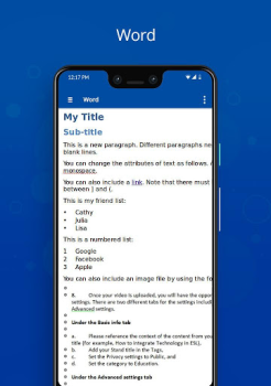 Scaricare Docx Viewer Lavoro per Android Screenshot 4