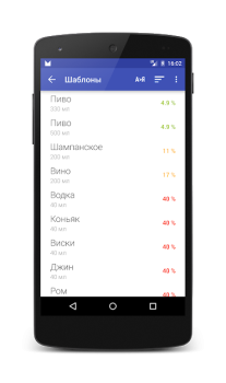Scaricare Алкометр Salute e fitness per Android Screenshot 3