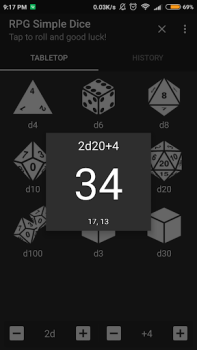 Scaricare RPG Simple Dice Strumenti per Android Screenshot 2