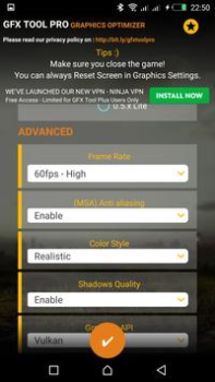 Scaricare GFX Tool Pro for PU Battlegoun Strumenti per Android Screenshot 2