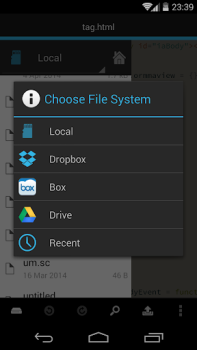 Scaricare DroidEdit (free code editor) Lavoro per Android Screenshot 4