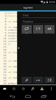 Scaricare DroidEdit (free code editor) Lavoro per Android Screenshot 7