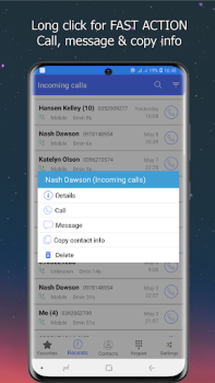 Scaricare Phone Dialer: Contacts & Calls Strumenti per Android Screenshot 6