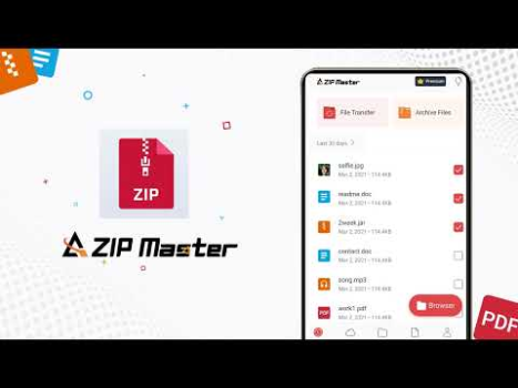AZIP Master: ZIP / RAR, Unzip