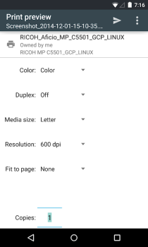 Scaricare Виртуальный принтер Google Lavoro per Android Screenshot 5