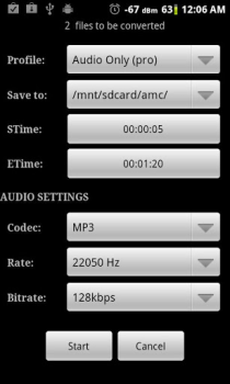 Scaricare Video Converter Android Lettori ed editor video per Android Screenshot 5