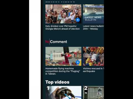 Scaricare Euronews - Notizie & live tv Notizie e riviste per Android Screenshot 8
