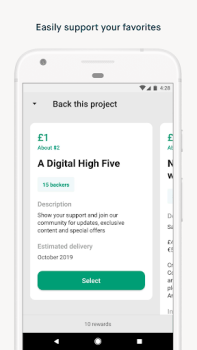 Scaricare Kickstarter Sociale per Android Screenshot 3