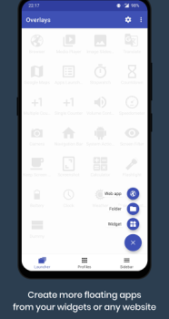 Scaricare Overlays - Floating Launcher Lavoro per Android Screenshot 2